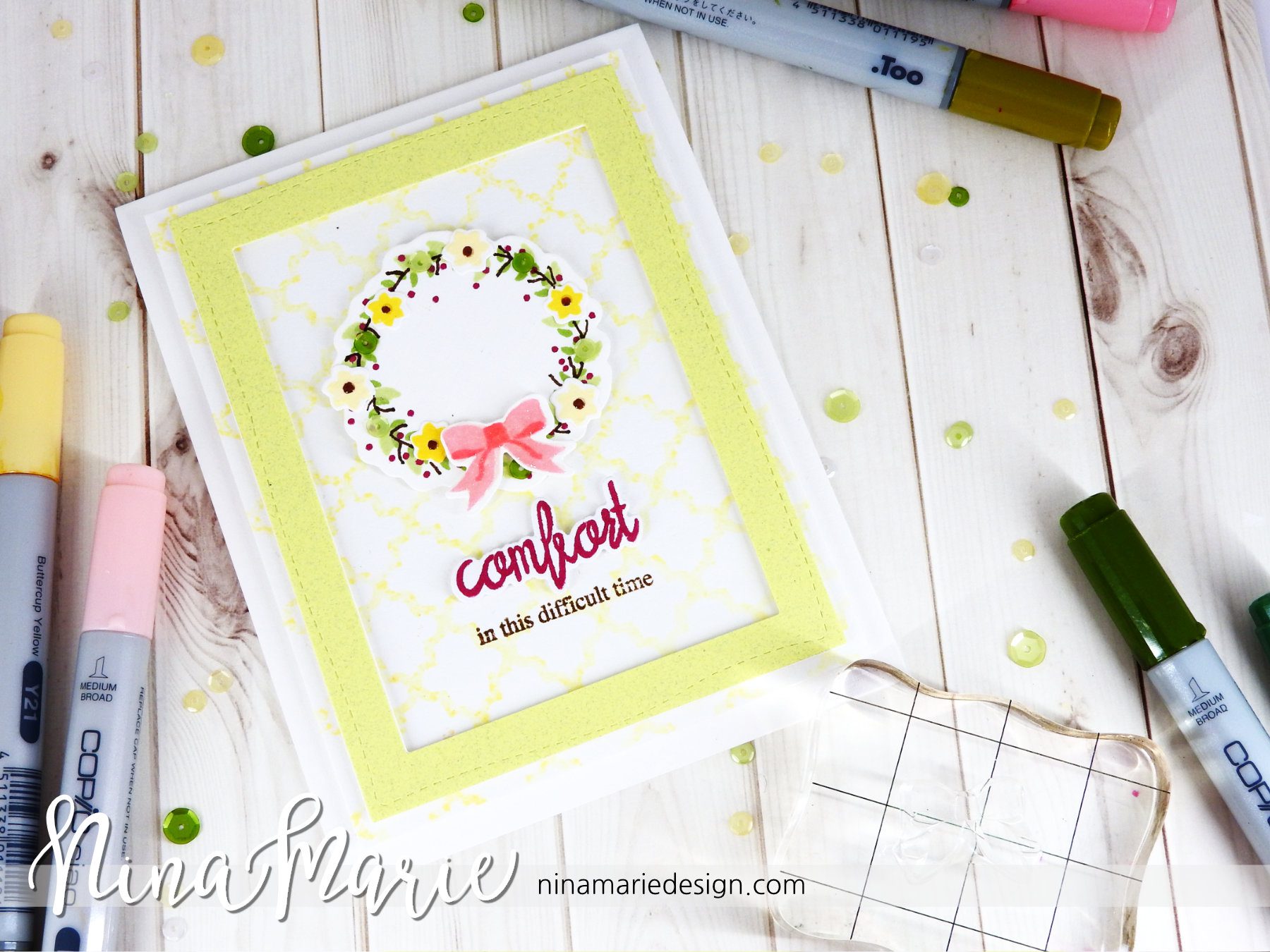 whimsy stamps Spring Wreath  ̹ ˻