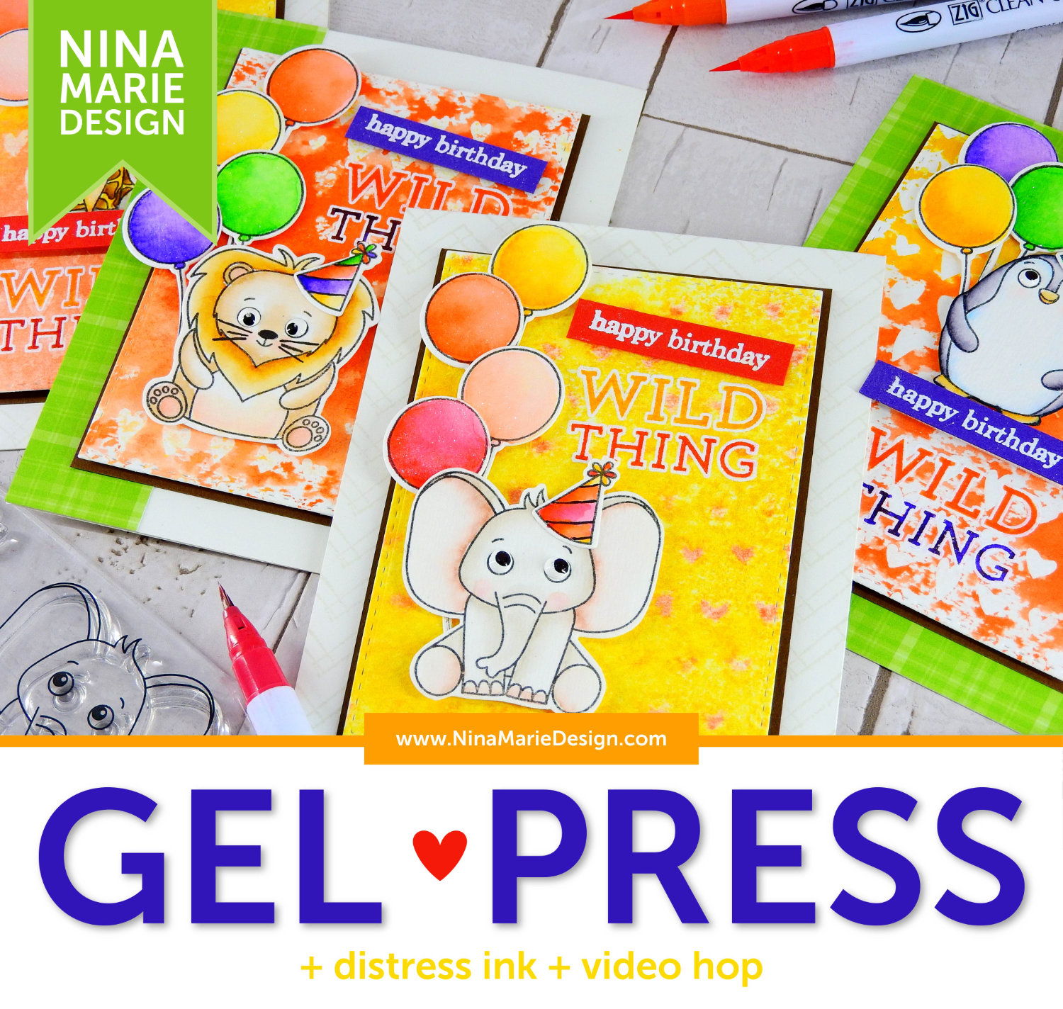 Gel Press + Distress Ink + Hop | Nina-Marie Design Gel Press + Distress Ink + Hop | Nina-Marie Design