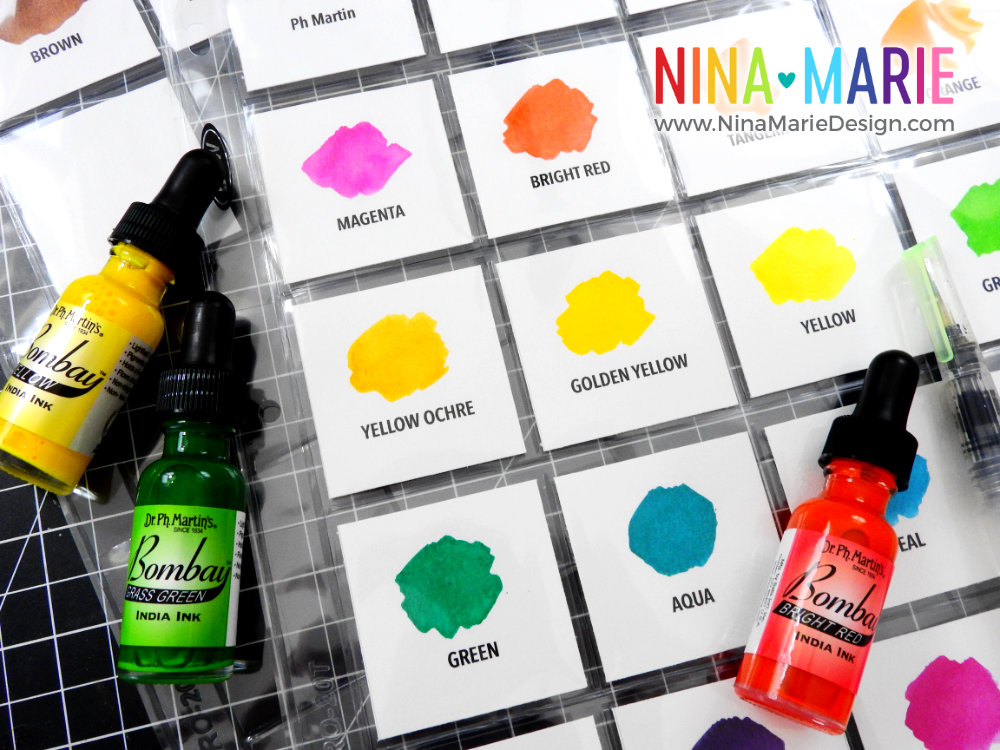 Craft Room Organization Quick Tips: Ph Martin India Inks | Nina-Marie Design