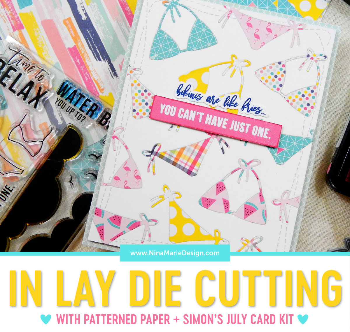 In Lay Die Cutting with Pattern Paper | Nina-Marie Design In Lay Die Cutting with Pattern Paper | Nina-Marie Design