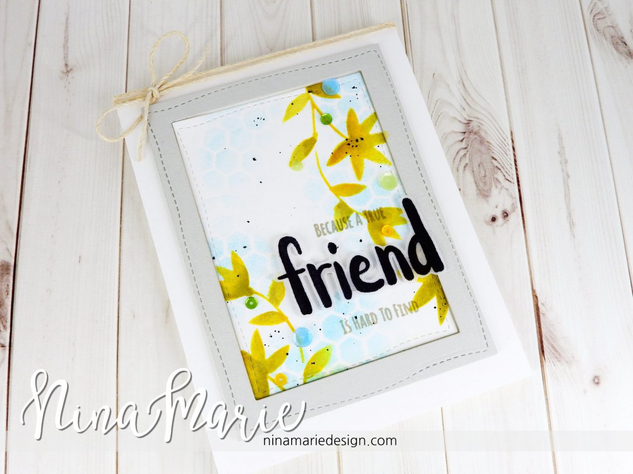 Clean & Simple Distress Stenciling + Whimsy Reveal #2 _3