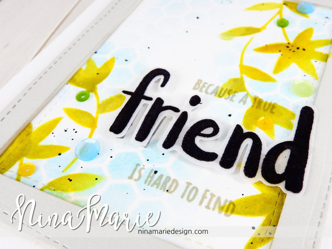 Clean & Simple Distress Stenciling + Whimsy Reveal #2 _4