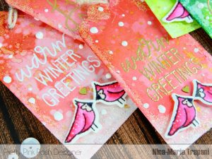 Ombre Watercolor Tags with Frosted Edges Nina-Marie Design