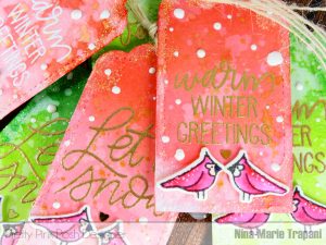 Ombre Watercolor Tags with Frosted Edges Nina-Marie Design