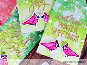 Ombre Watercolor Tags with Frosted Edges Nina-Marie Design