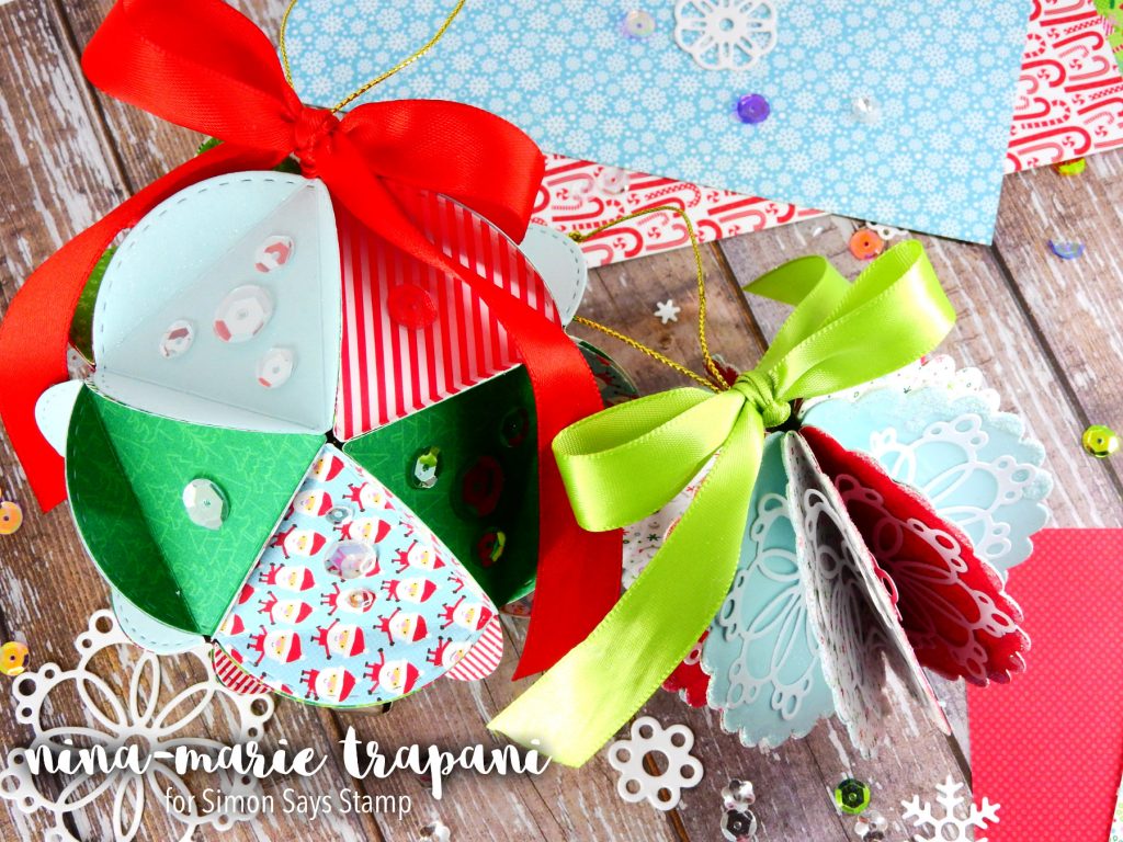 Paper Christmas Ornaments + Simon's December Card Kit - Nina-Marie Design