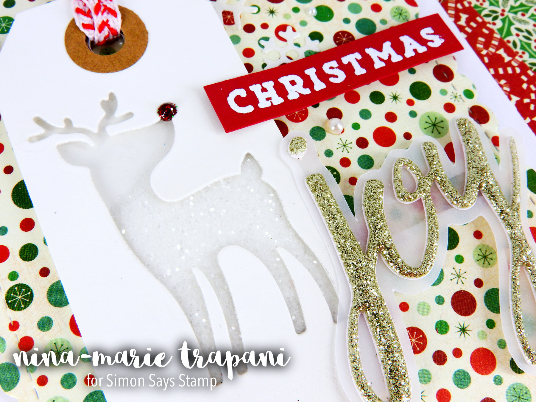 Glitter Die Cut Shaker + Simon's Holiday Card Kit Nina-Marie Design