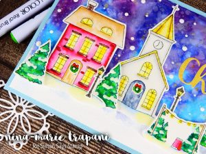 Watercolor Night Scene + Simon's Advent Plus Release Nina-Marie Design