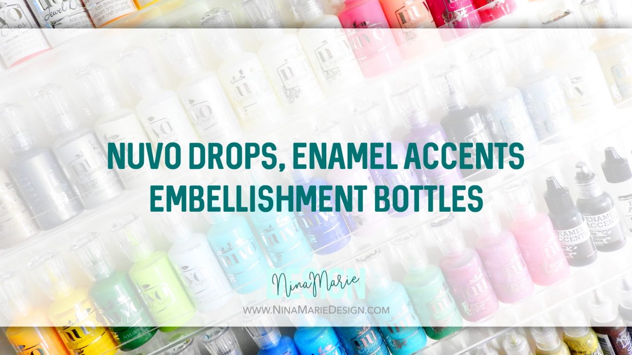 Nuvo, Enamel Accents & Embellishment Bottles Craft Room Organization