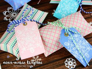 Pillow Box + Gift Tag Set+ Simon Jan. Card Kit Nina-Marie Design