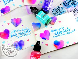 Alcohol Ink Die Cuts + Simon’s Love You Forever Card Kit | Nina-Marie Design