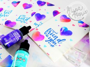 Alcohol Ink Die Cuts + Simon’s Love You Forever Card Kit | Nina-Marie Design