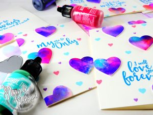 Alcohol Ink Die Cuts + Simon’s Love You Forever Card Kit | Nina-Marie Design