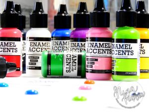 Craft Room Organization Nuvo Drops Enamel Accents | Nina-Marie Design
