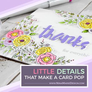 Little Details to Make a Card Pop Nina-Marie Design