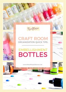 Craft Room Organization Nuvo Drops Enamel Accents | Nina-Marie Design