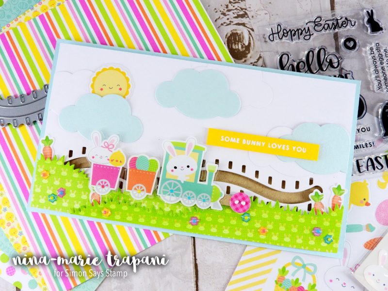 Sticker Slider Card + Simon's March 2017 Card Kit | Nina-Marie Design