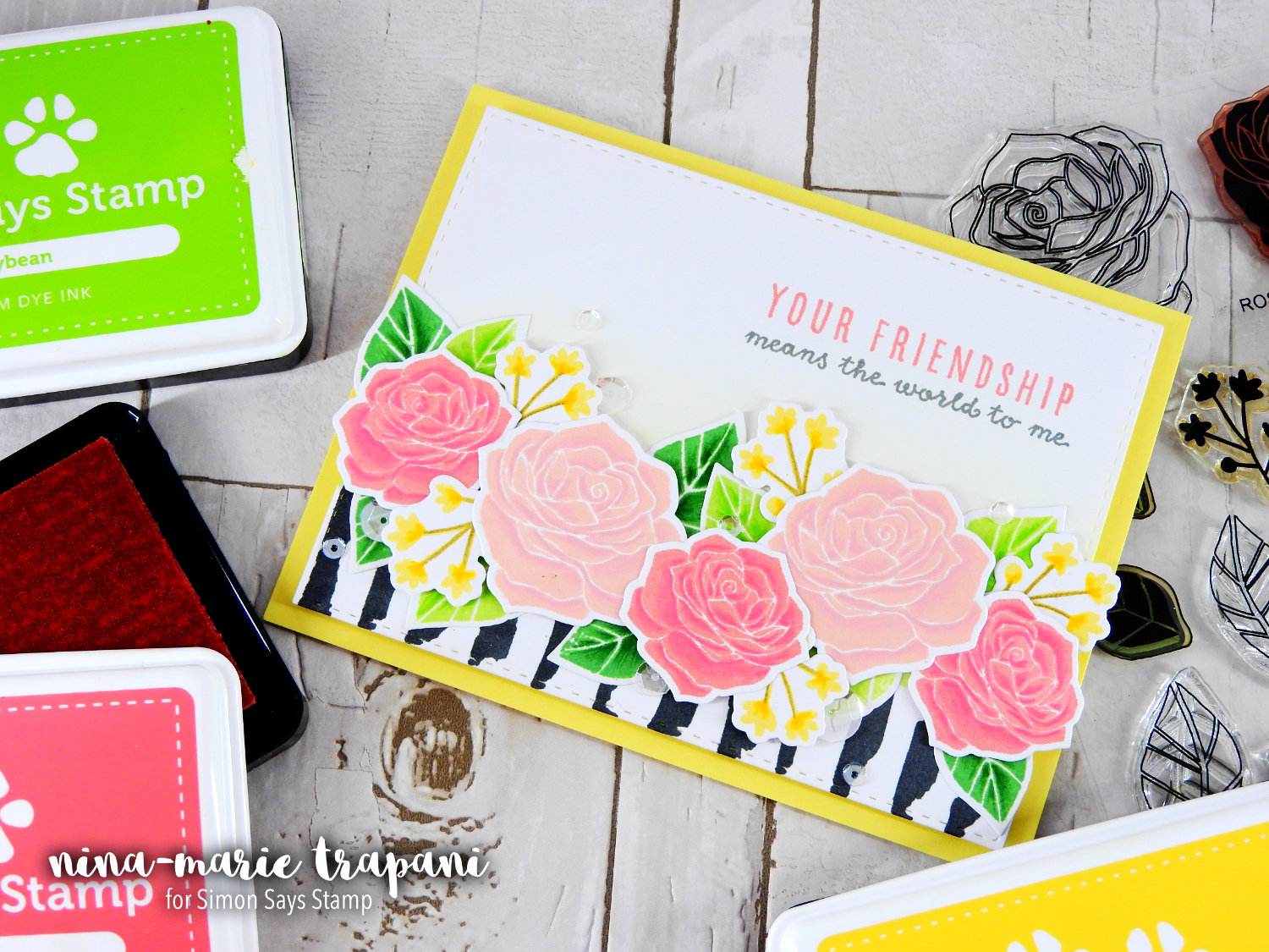 Adding Dimension to Stamped Images | Nina-Marie Design