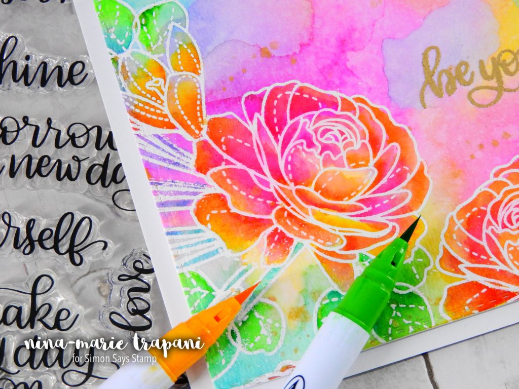 Fun with Watercolor + Simon's New Beginnings Release | Nina-Marie Design