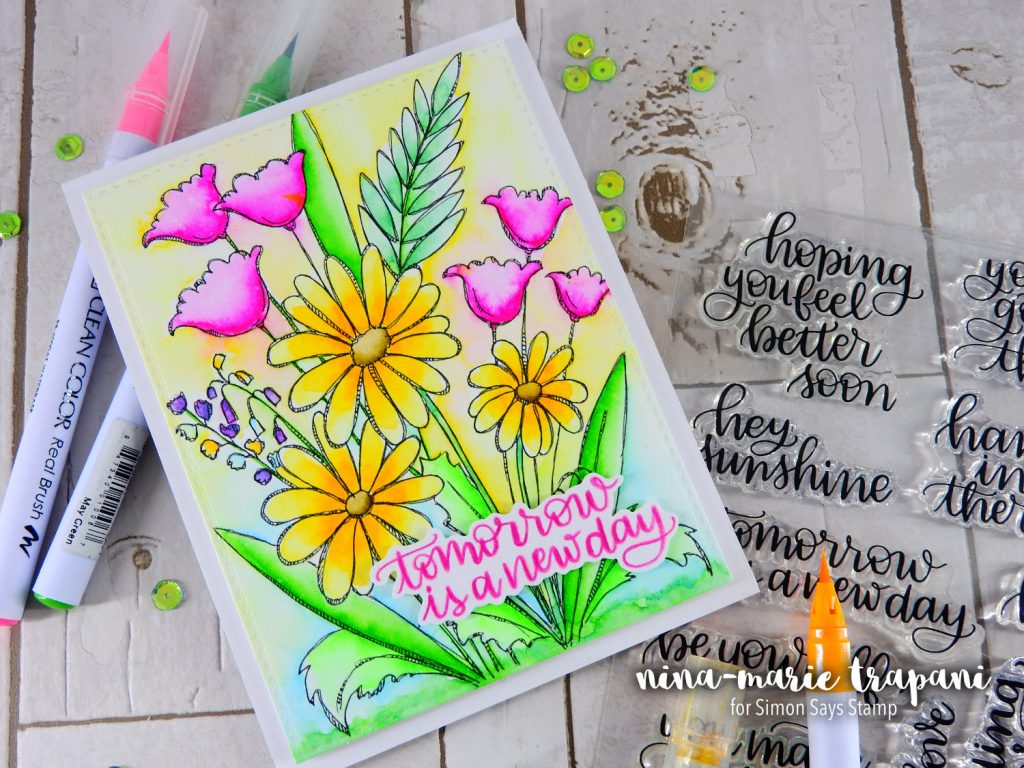 Fun with Watercolor + Simon's New Beginnings Release | Nina-Marie Design