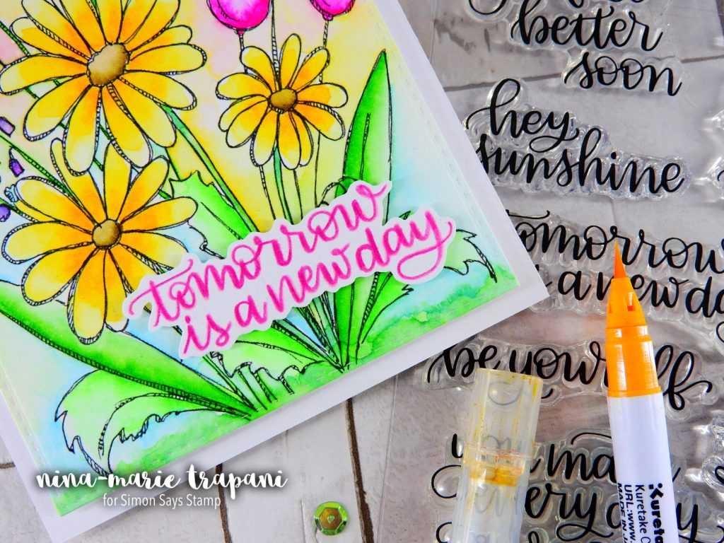 Fun with Watercolor + Simon's New Beginnings Release | Nina-Marie Design