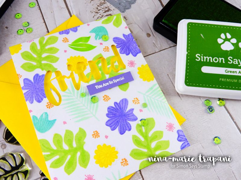 Stamp Layering with Pantone Green | Nina-Marie Design