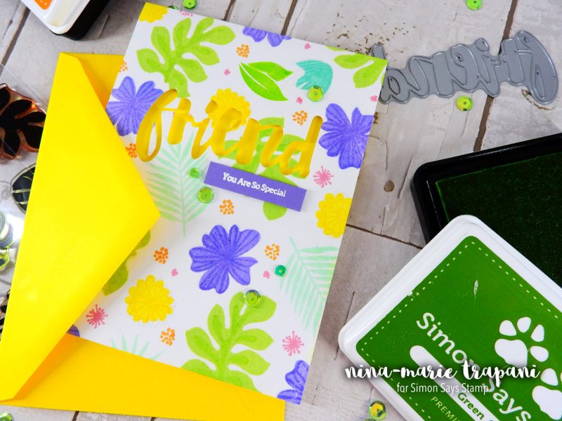 Stamp Layering with Pantone Green | Nina-Marie Design