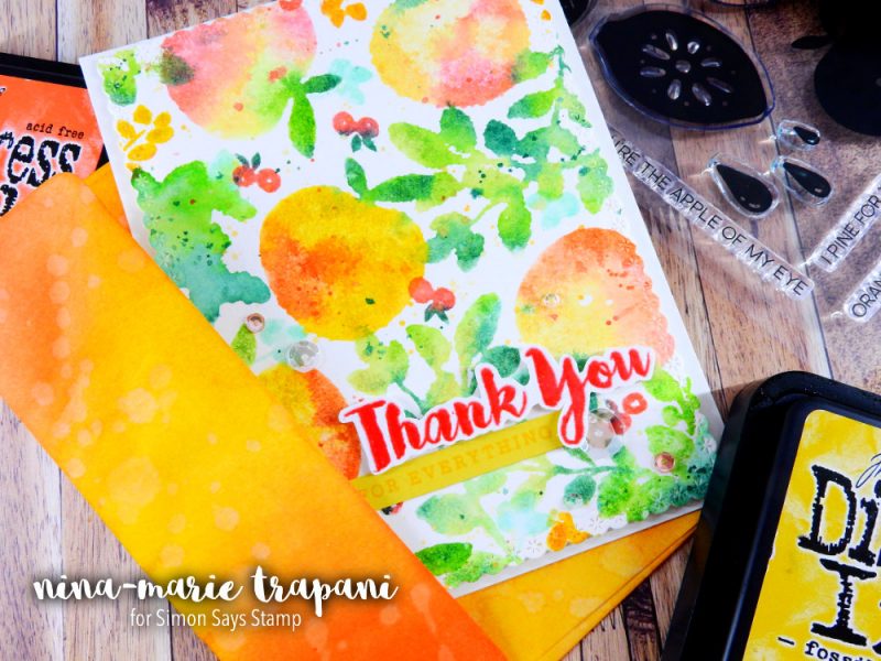 Distress Watercolor Stamping | Nina-Marie Design