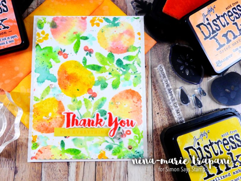 Distress Watercolor Stamping | Nina-Marie Design