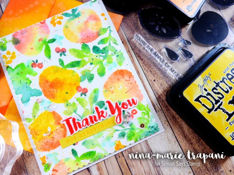 Distress Watercolor Stamping | Nina-Marie Design