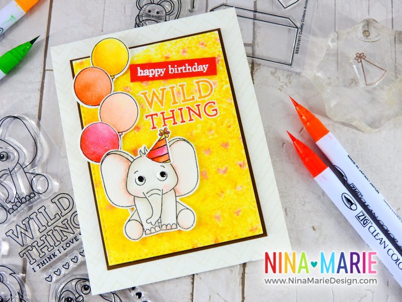 Gel Press + Distress Ink + Hop | Nina-Marie Design