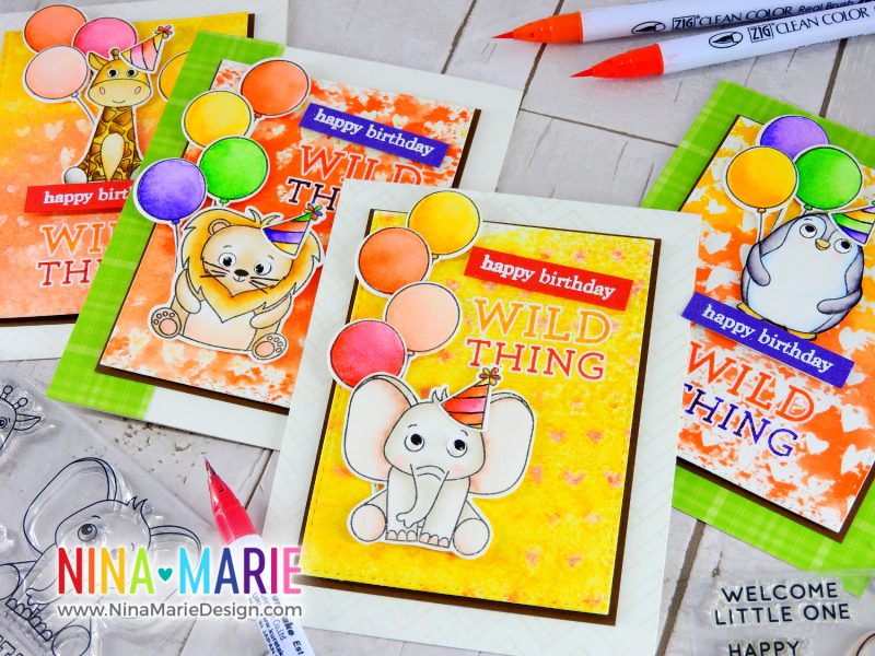 Gel Press + Distress Ink + Hop | Nina-Marie Design