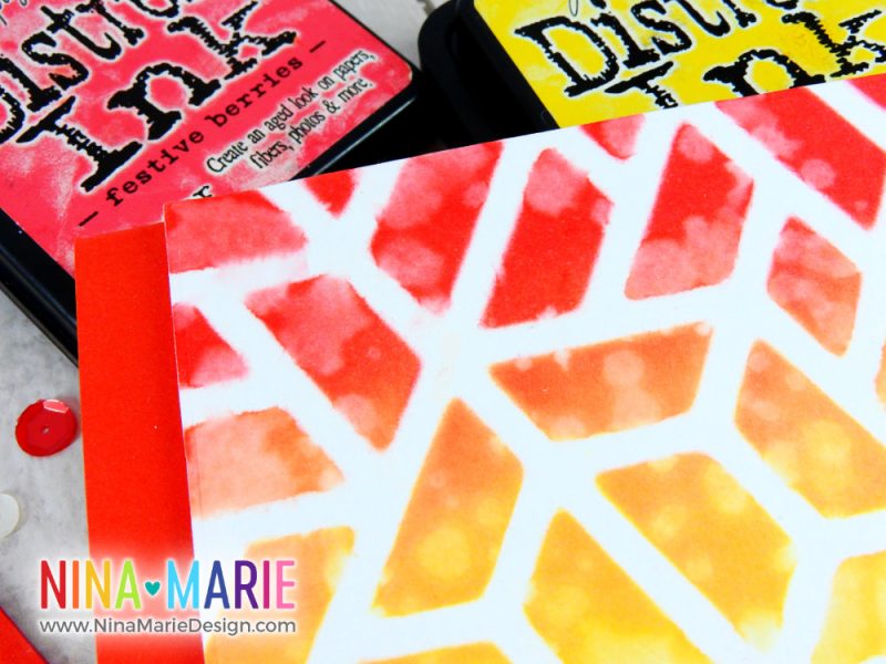 Stenciling with Background Dies | Nina-Marie Design