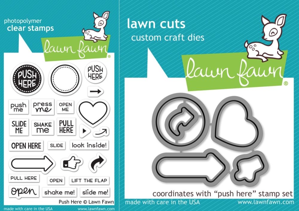 Lawn Fawn Push Here | Nina-Marie Design