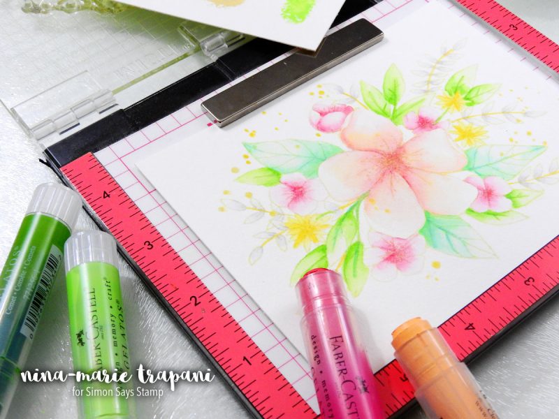 No Line Watercolor with Gelatos | Nina-Marie Design