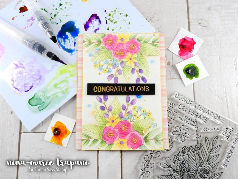 Watercolor with Pearlized Accents | Nina-Marie Design