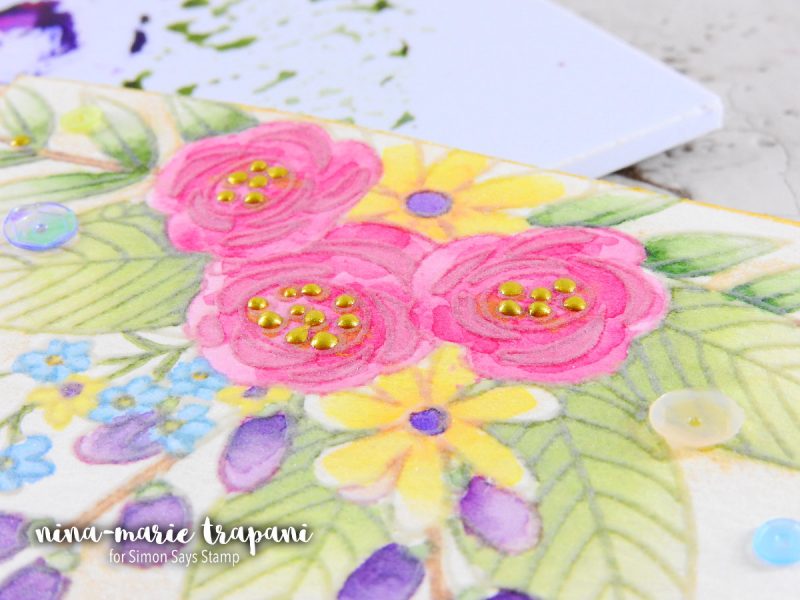 Watercolor with Pearlized Accents | Nina-Marie Design