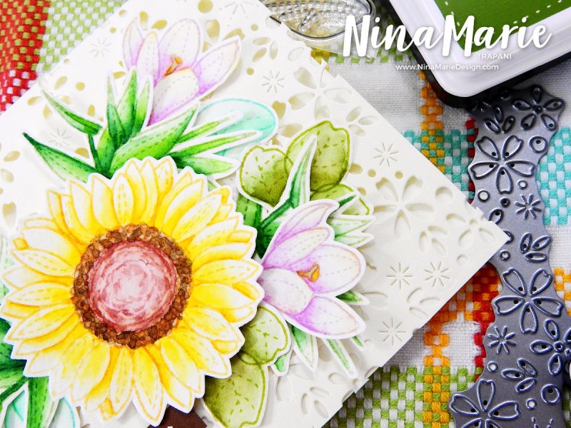 Wet-on-Wet Watercolor + Die Cut Background + Hop | Nina-Marie Design