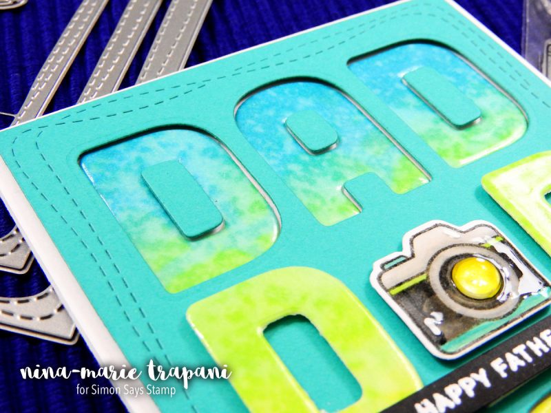 Building a Background with Letter Dies | Nina-Marie Design