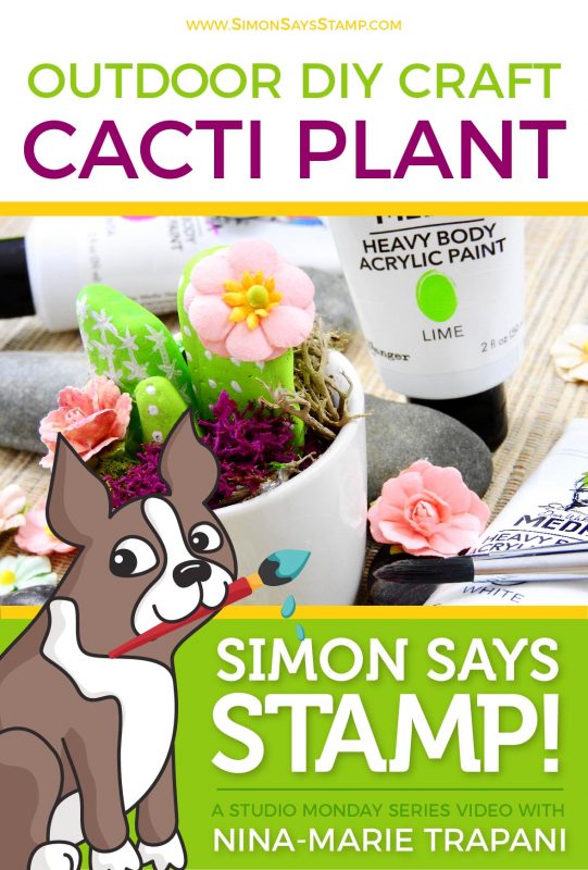 Outdoor DIY Stone Cacti | Nina-Marie Design