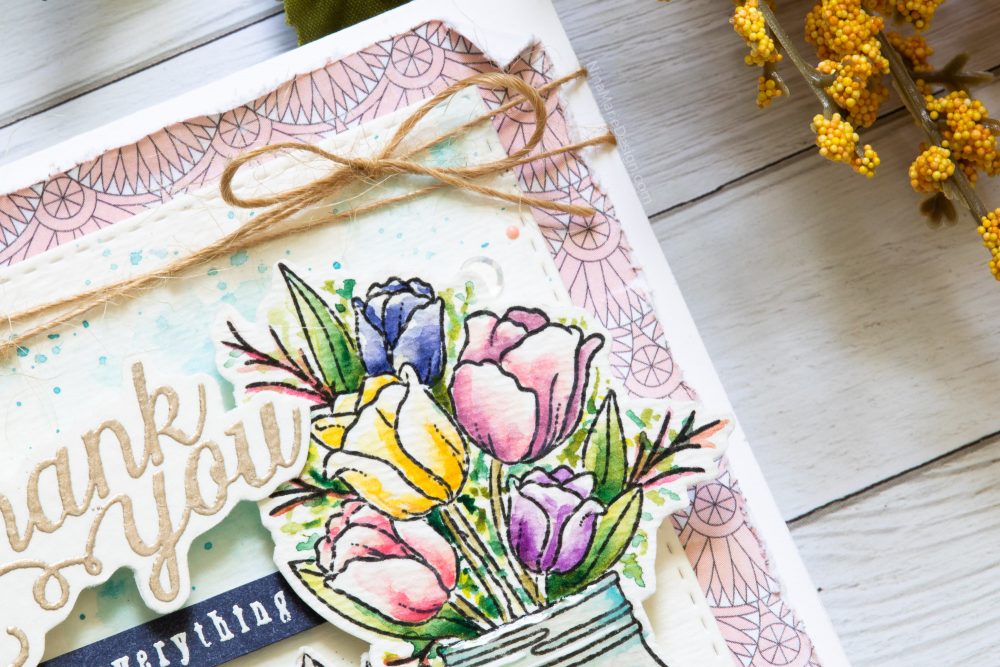 Watercoloring with Simon's August 2018 Card Kit-3