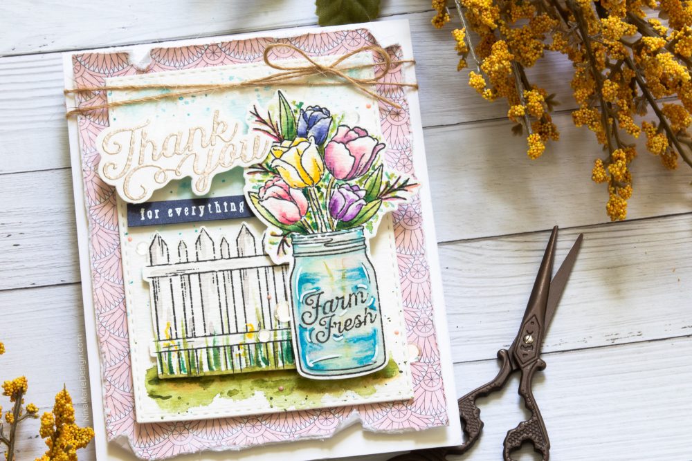 Watercoloring with Simon's August 2018 Card Kit-5