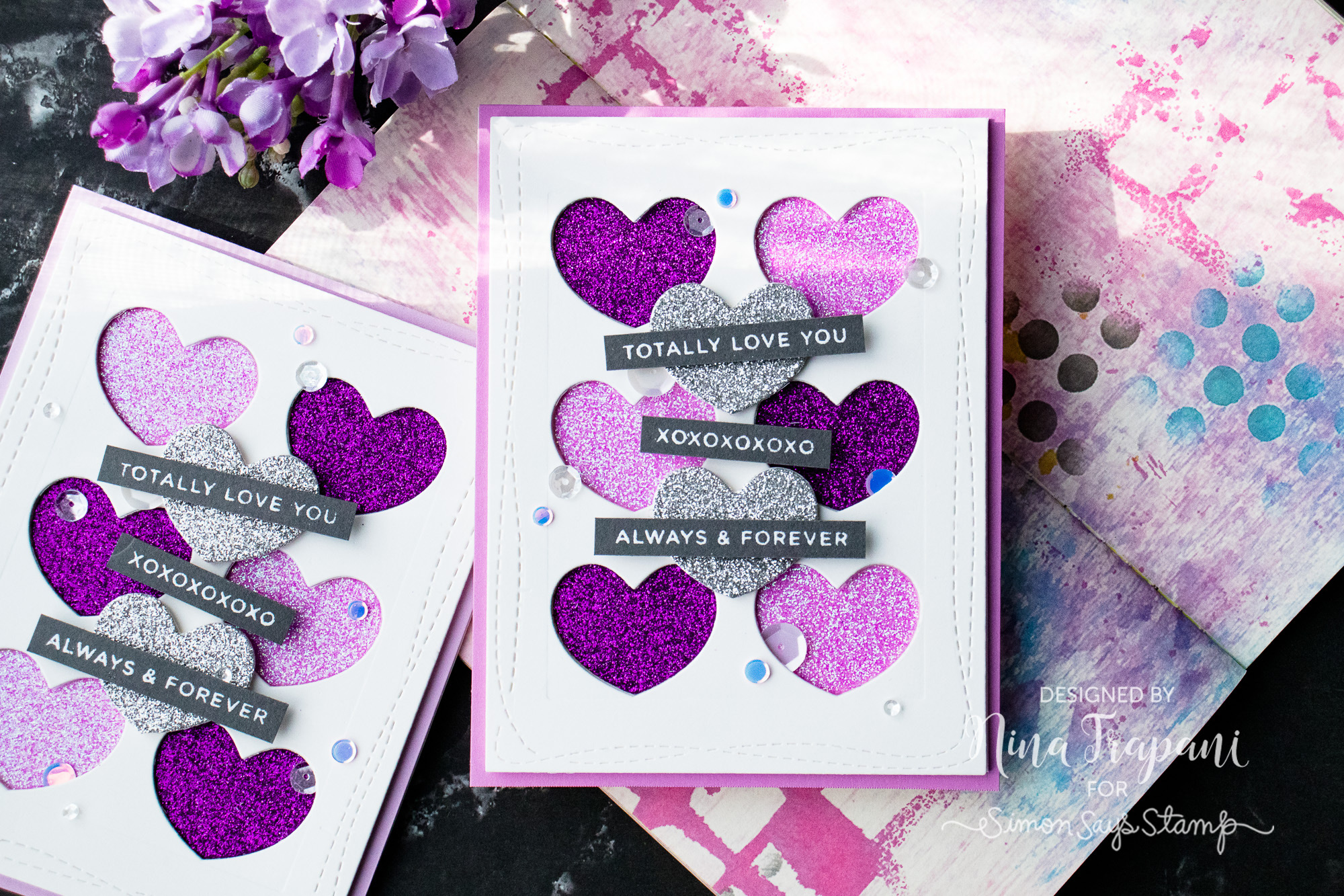 Creating Die Cuts with Sparkle and Shine