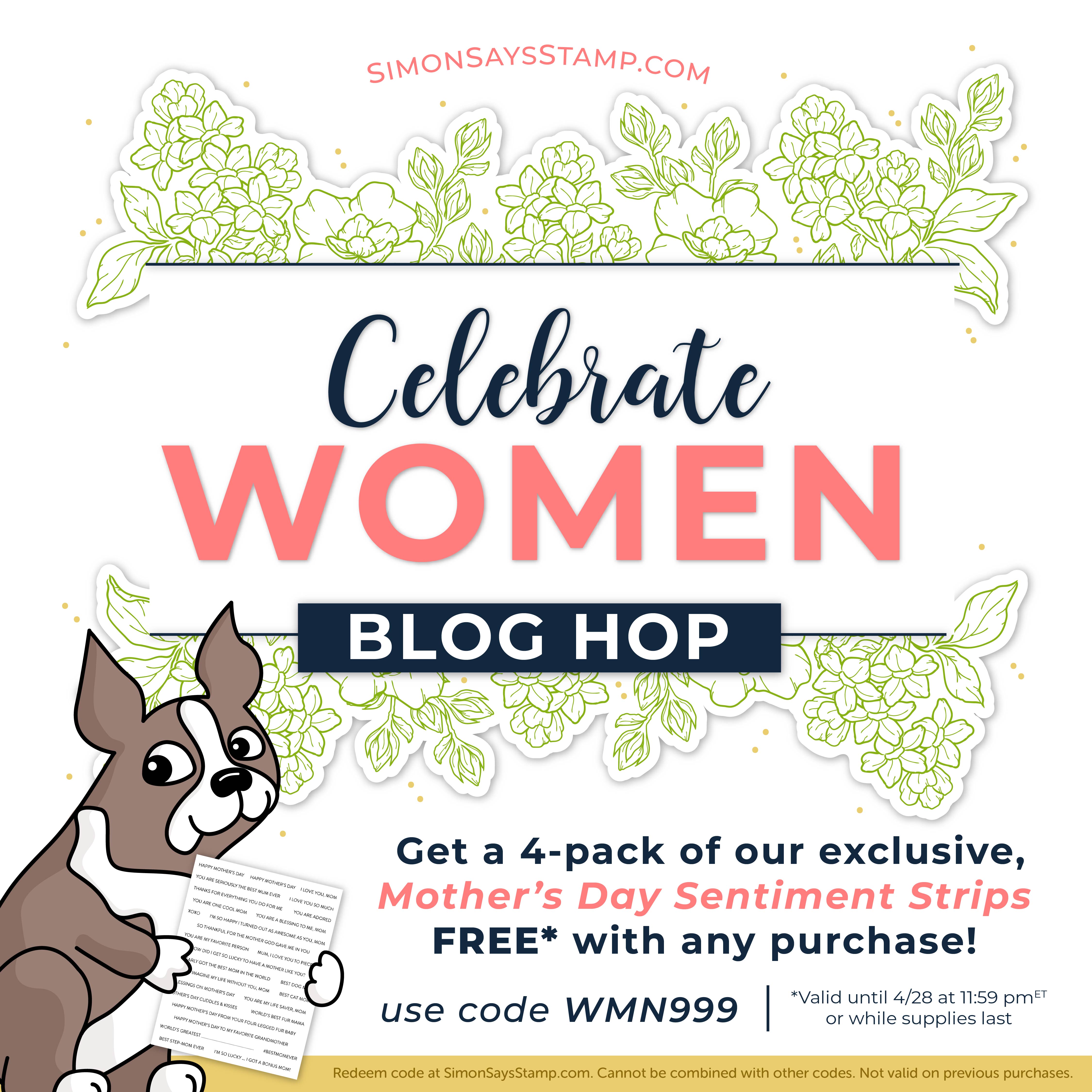 Layered Floral Arrangements with Copics + Simon's Celebrate Women Blog Hop