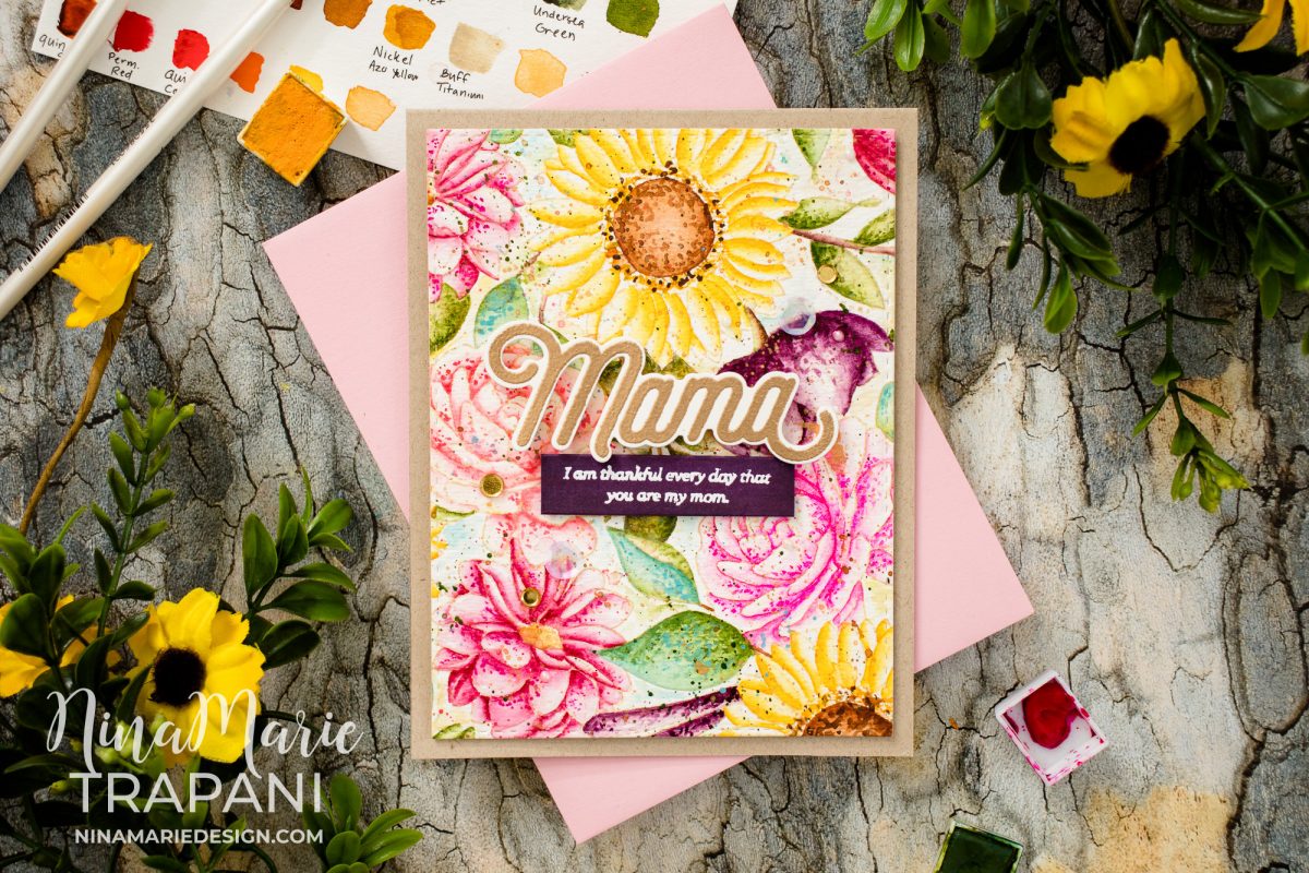 No Line Watercoloring + Simon's Blossoms & Butterflies Release! - Nina ...