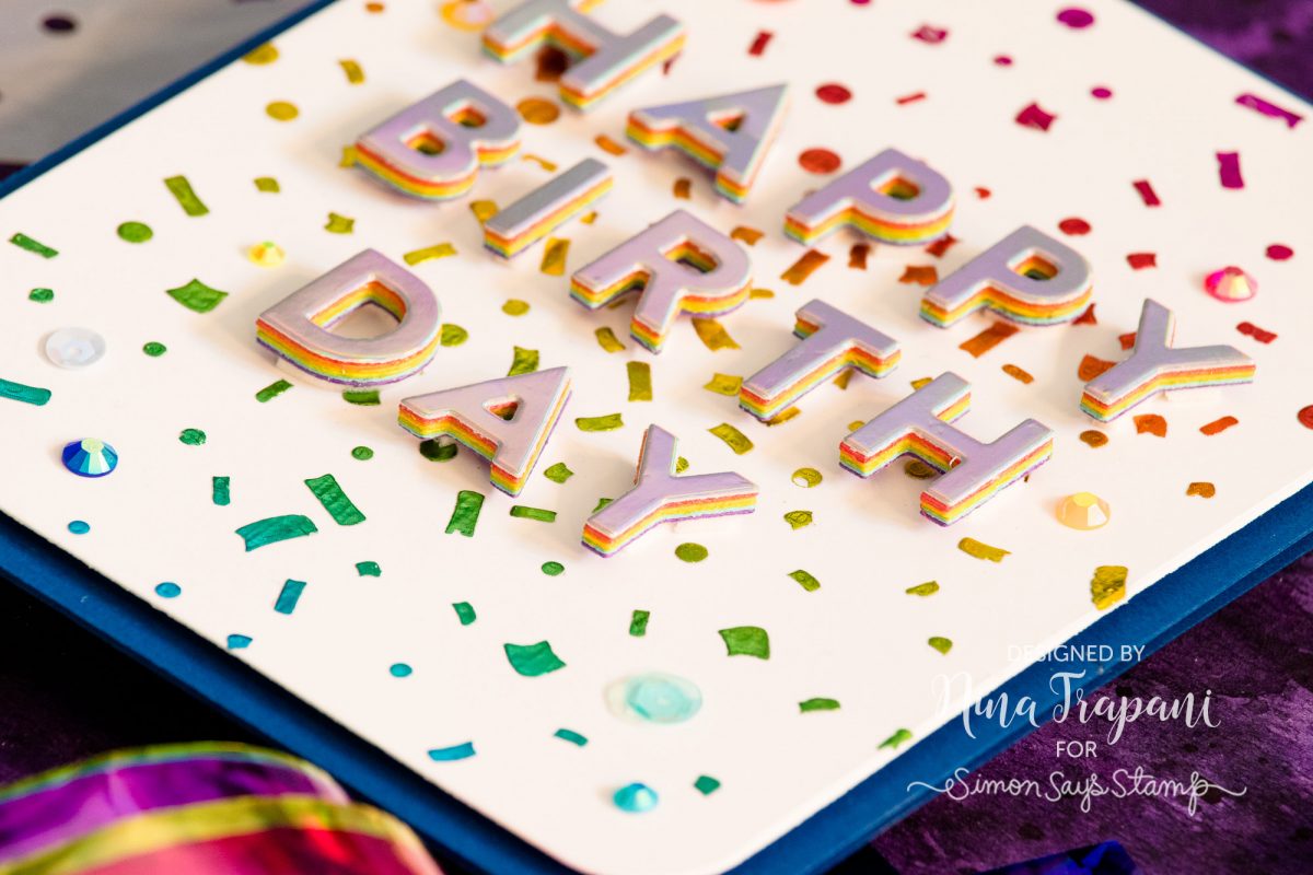 Rainbow Foiling with Stencils 4 Ways + Simon's Celebrate You Blog Hop ...