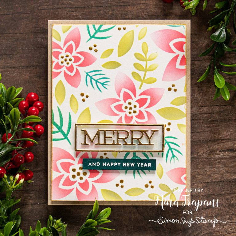 Ink Blending + Layering Stencils + Simon's Cheer & Joy Blog Hop! - Nina ...