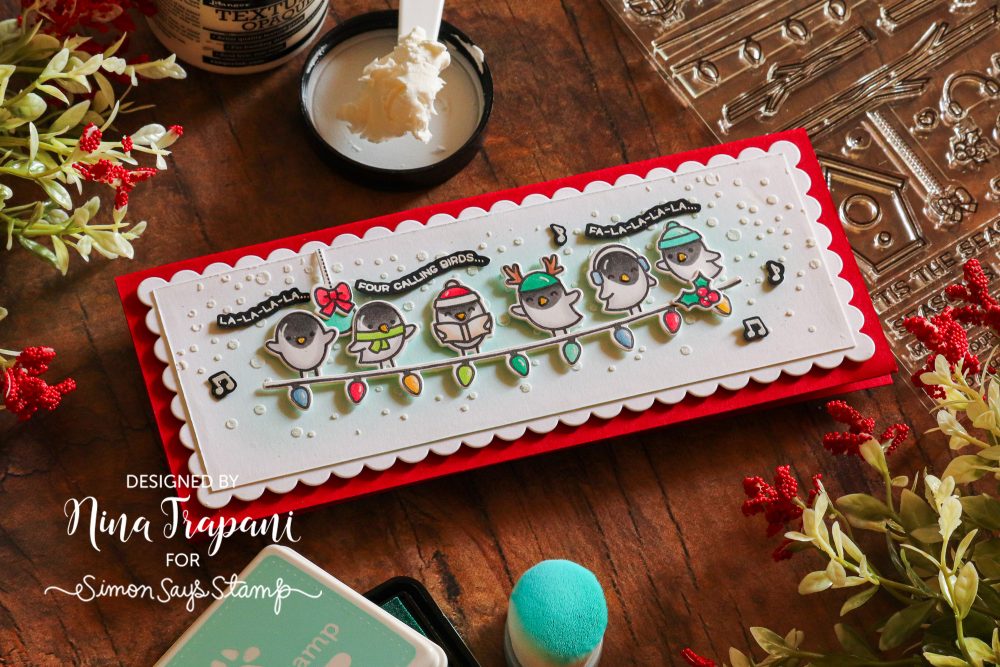 Slimline Christmas Scene with Lawn Fawn STAMPtember® Exclusive! - Nina ...