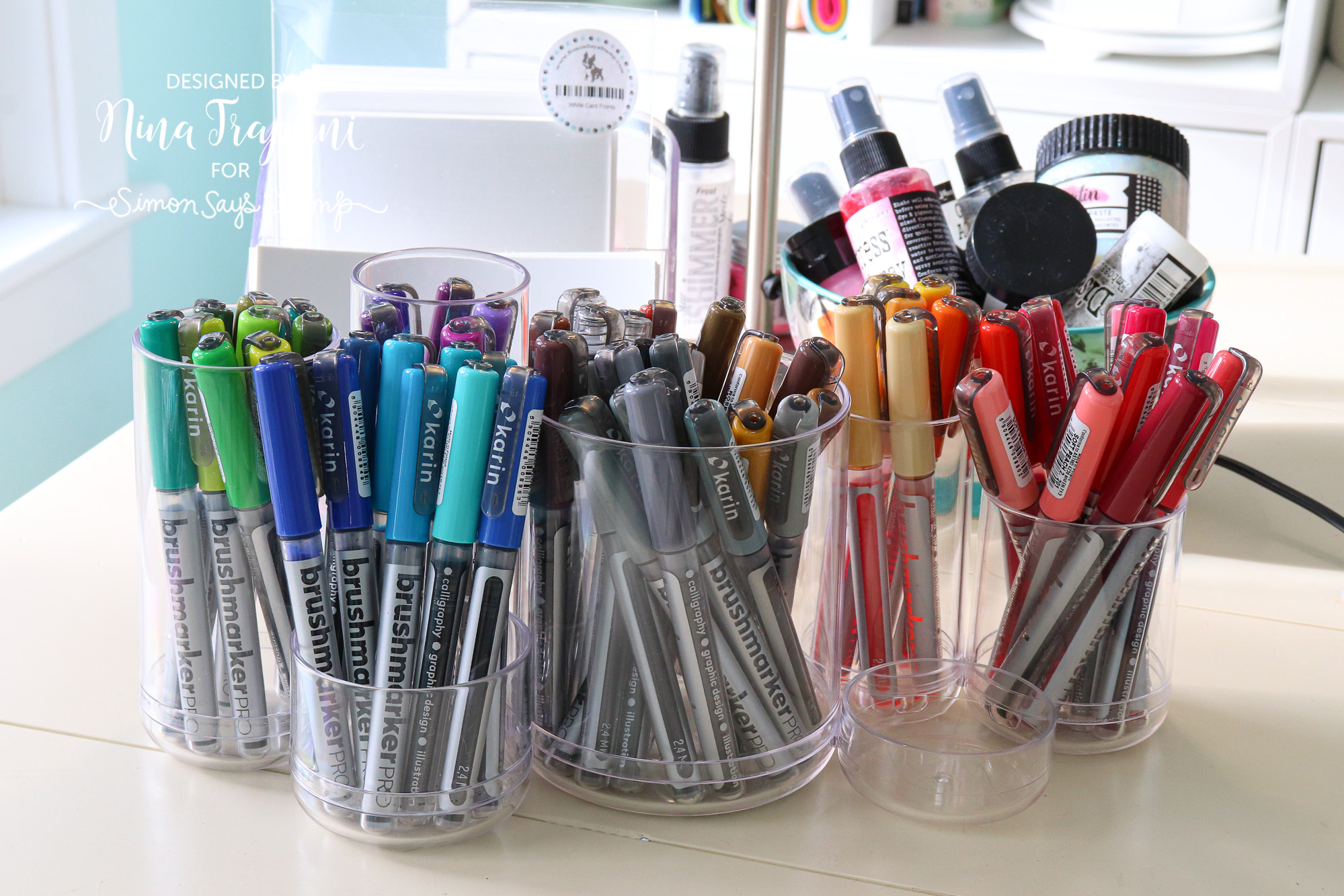 Craft Room Organization Quick Tip: Nuvo Crystal Drops, Enamel Accents &  Embellishment Bottles - Nina-Marie Design