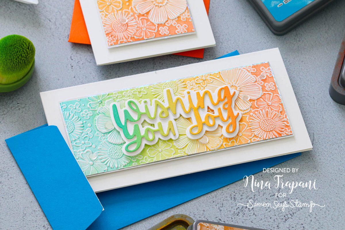 Ink Blending on Glossy Cardstock + Shaped Cards–5 Examples! - Nina